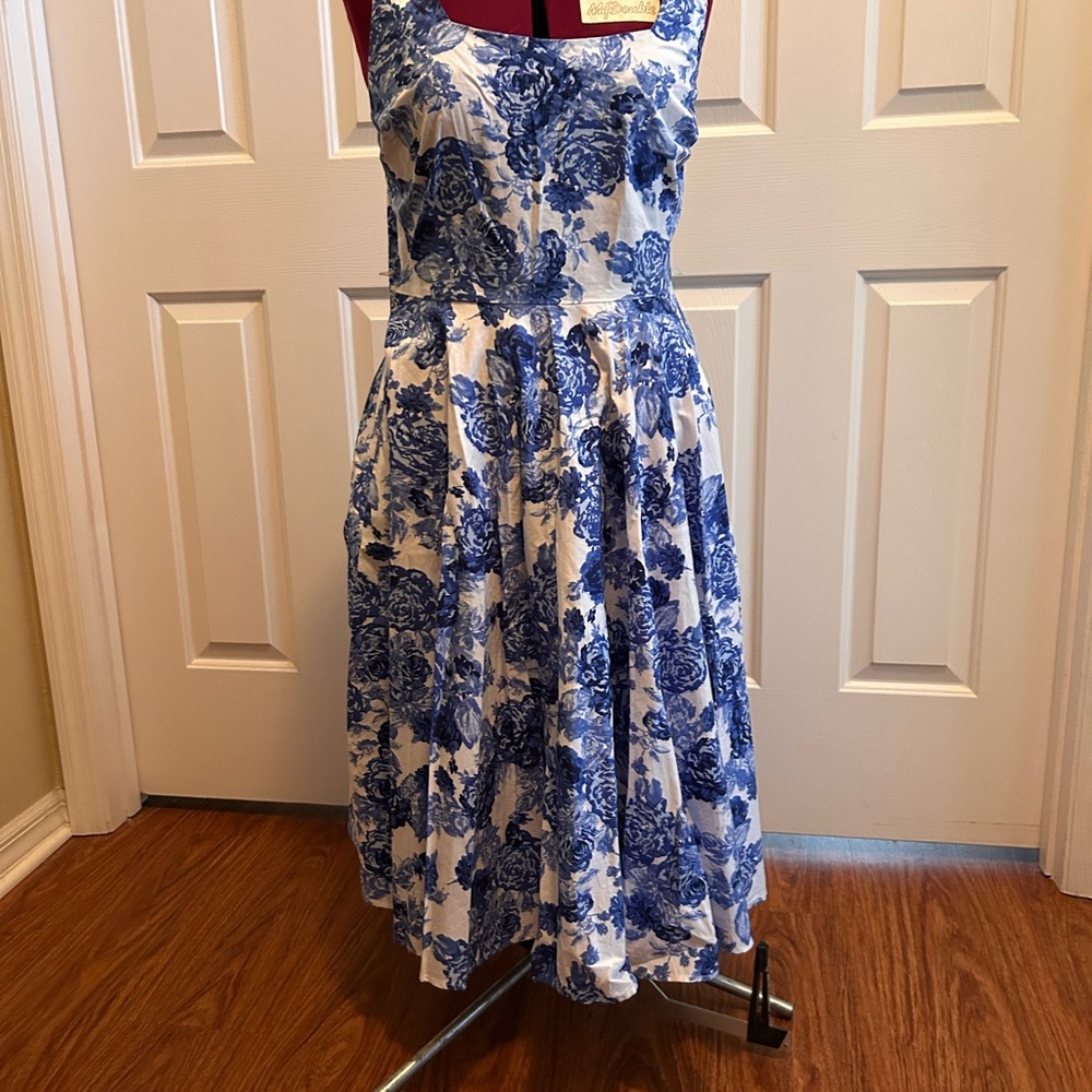 Bailey Blue Floral Patterned Dress